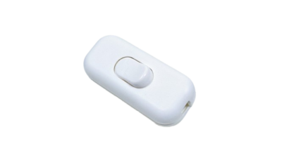 1 pol. gennemgangs afbryder i HVID.  Vippeafbryder. Afbryder Bestlite BL5 Hvid GUBI