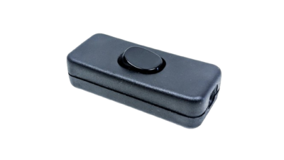 1 pol. gennemgangs afbryder i Sort.  Vippeafbryder. SNAP LOCK.