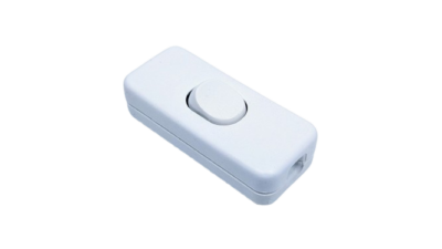 1 pol. gennemgangs afbryder i Hvid.  Vippeafbryder. SNAP LOCK.