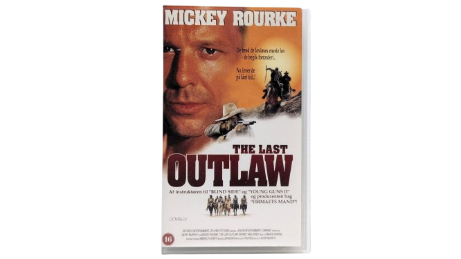 Klassisk Film VHS – The last outlaw – Mickey Rourke Original VHS kassettebånd.