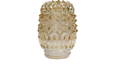 Vintage kogle lampeglas til IFØ badeværelses lamper i porcelæn M85 gevind.