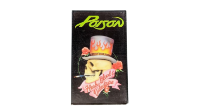 Klassisk Musik VHS - Poison - Flesh,blood & videotape 1991 - Heavy Metal concert -  Original VHS kassettebånd.