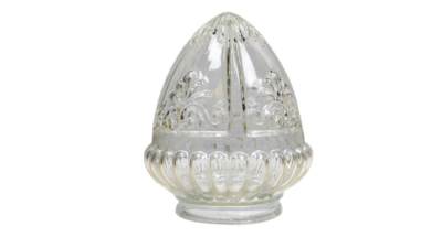 Lampeglas til Antik pendel / lysekrone. 80 cm gribekant. 145 mm høj
