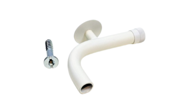 Special svanehals HVID til lampeophæng. Ny. Med bolt og skrue. 5,5 x 35 mm kraftig skrue.