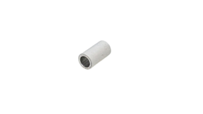 Mellemstykke 13 mm hvid aluminium. Ø7 mm. Vintage