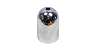Retro top til skjult fatning og som top på lampeglas. Ø50 mm. forkromet. Læs mere.