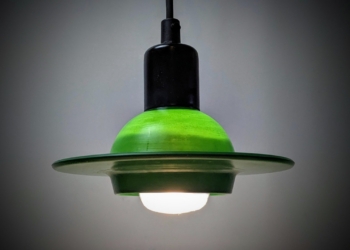 Ufo lamper i græs grøn. Model : Inter. Dansk design Stykpris.