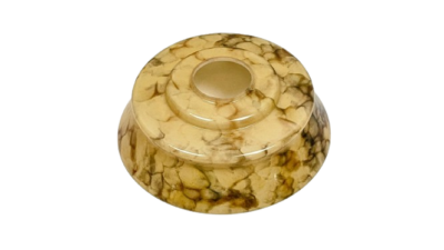 Reservedel glas lysekrone. Marmoreret. Ø20,3 cm. Reservedel