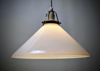 Odreco dansk skomager lampe fra 1980. Nyt el. Ø26. Glas højde 12 cm.