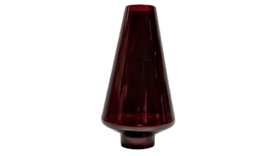 Rubinrød Holmegaard glas til Per Lütken hyggelampe fra 1960. Reservedele. Læs mere.