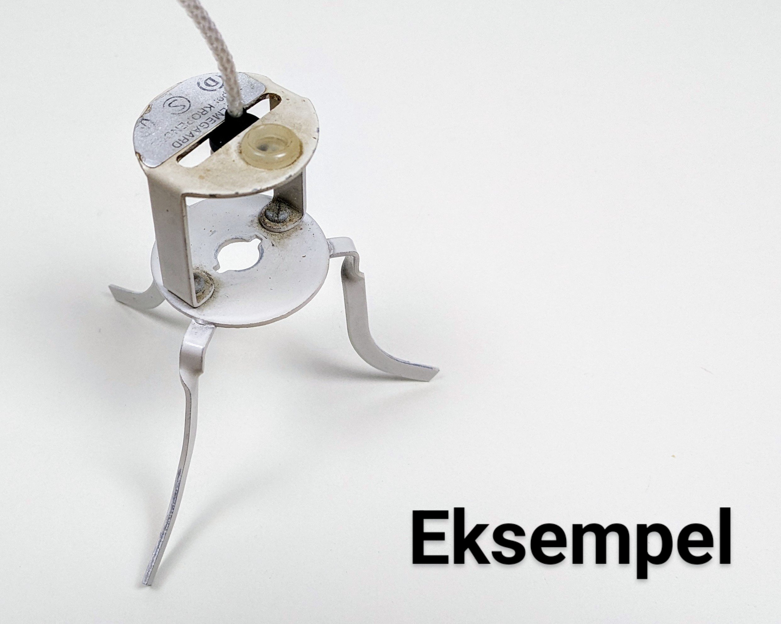 3 mm snorholder / anker til lampeophæng. Passer til bla. Holmegaard lamper.