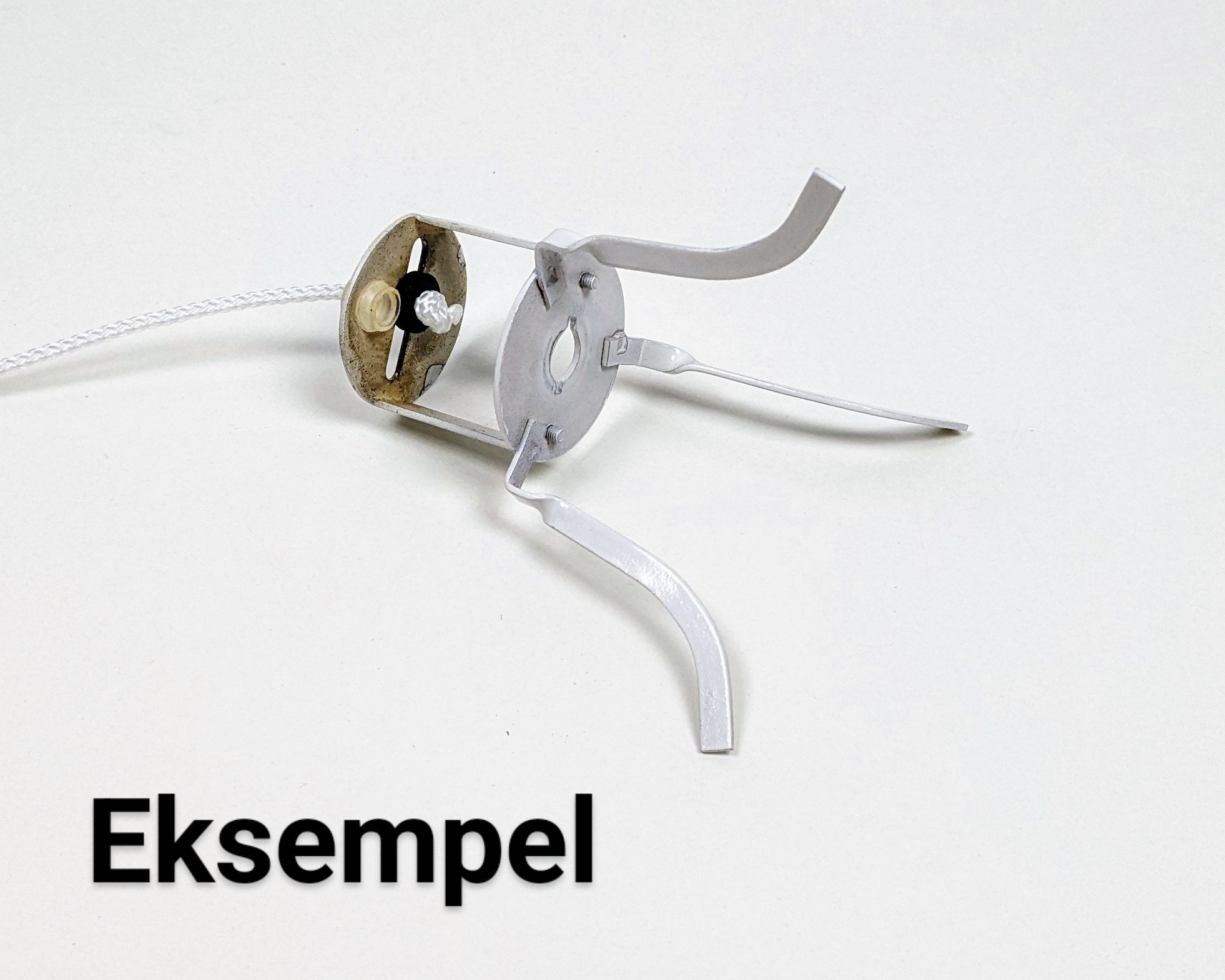 3 mm snorholder / anker til lampeophæng. Passer til bla. Holmegaard lamper.