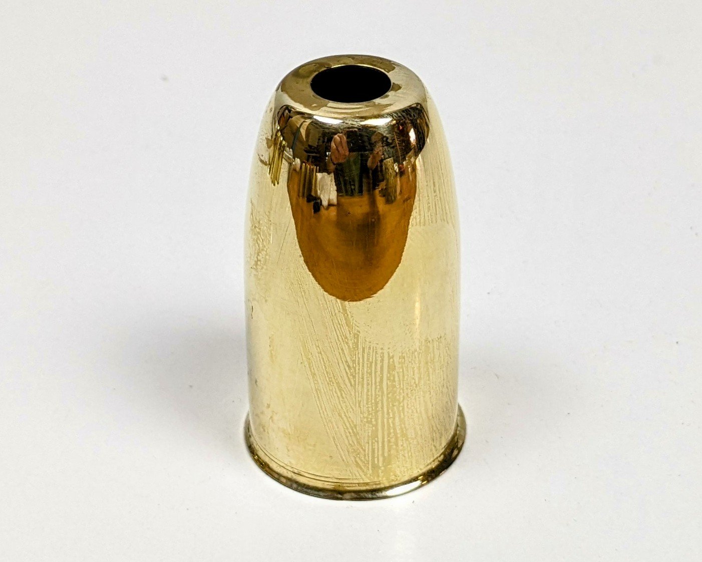 Messing top. 1960. Ubrugte. Lysekrone, lampetop eller lamper bund. Højde 56 mm. Stykpris.