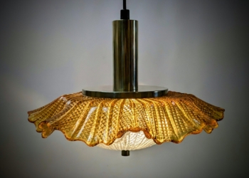 Eksklusiv Murano lampe fra 1960. Fully restored. Ø35. Italiensk glaskunst. Pickup only.