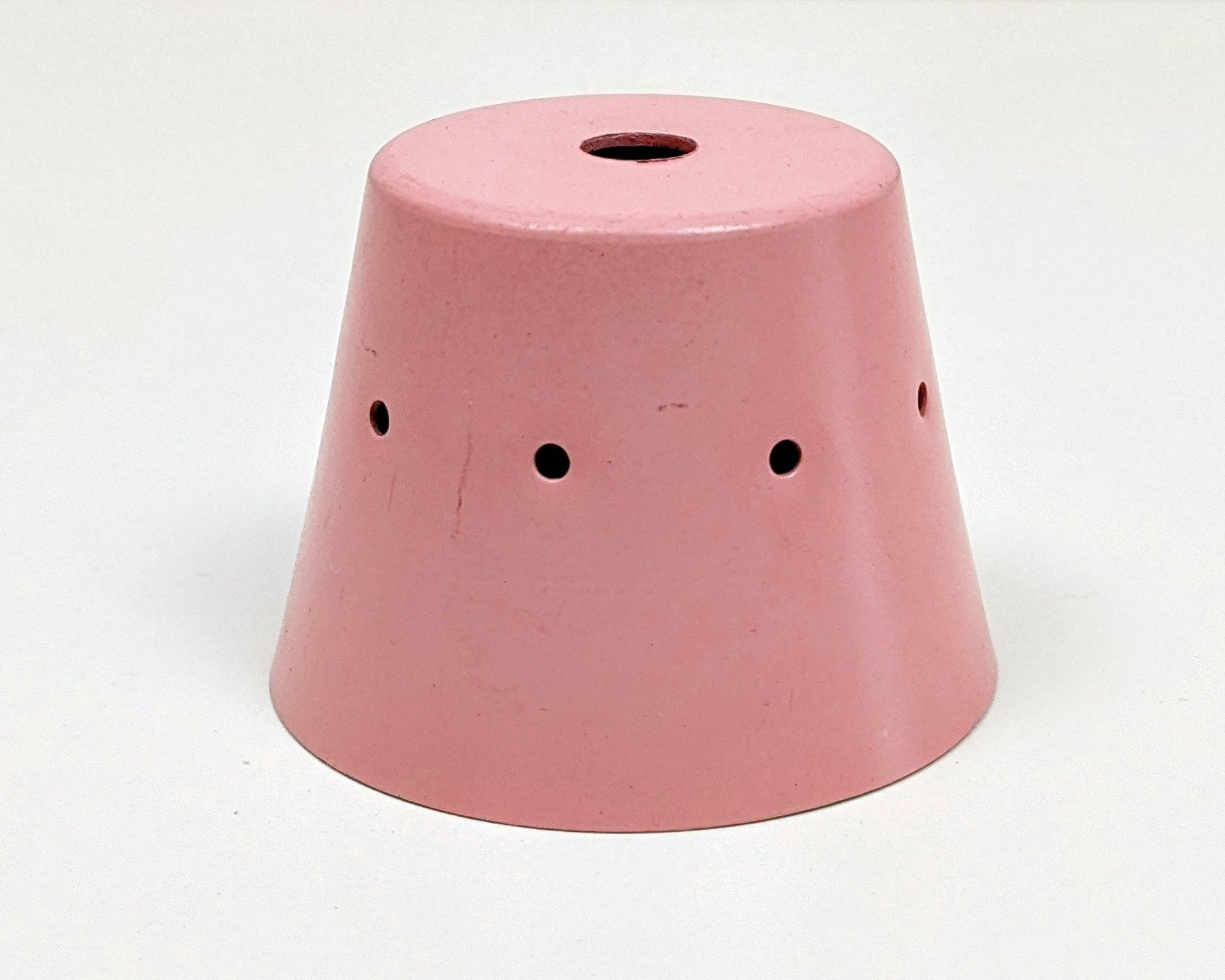 Pastel lyserød top. 1960. Ubrugte. Lampetop eller lamp bund. Ø66
