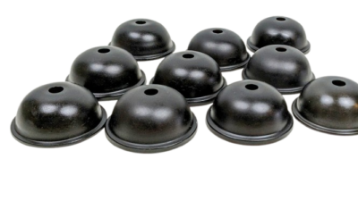 Messing top. 1960. Ubrugte. Sort mat, lampetop/ lampe bund. Ø68. M10 center