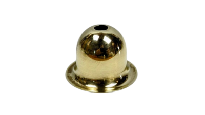 Messing top. 1960. Ubrugte. Lysekrone, lampetop/lampe bund. Højde 39 mm. Ø55,5 mm.