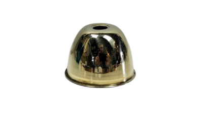 Lampetop messing. Ø53. Nypoleret. 37 mm høj