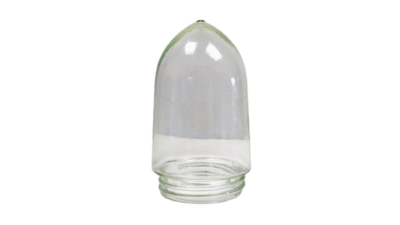 Antik stald glas- med skruegevind til badeværelse. Ø10 85 mm gevind