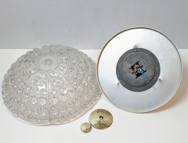 Eksklusiv svensk plafond. Carl Fagerlund 1960. 5 kilo glas. Delvist nyt el. Ø35. Pickup only.