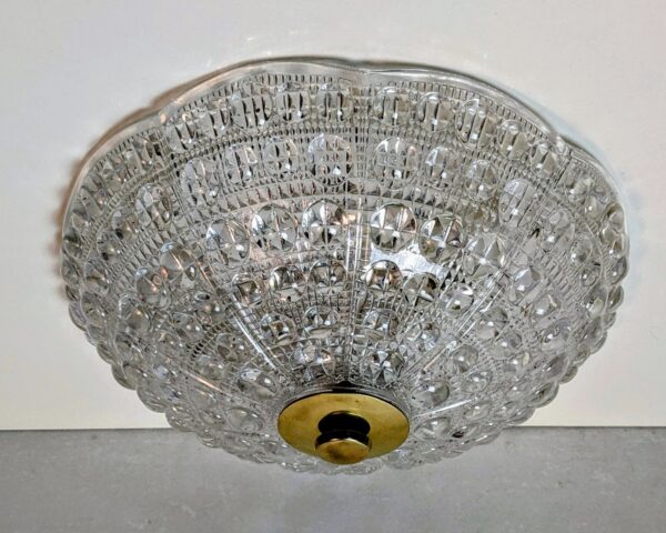 Eksklusiv svensk plafond. Carl Fagerlund 1960. 5 kilo glas. Delvist nyt el. Ø35. Pickup only.