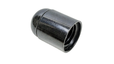 Klassisk bakelit fatning E27 Sort glat. Specialvare. Plast. M10. 52mmL