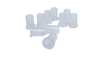 Tyller til Ø7 mm hul. Natur. Plast.Sæt med 10 stk.