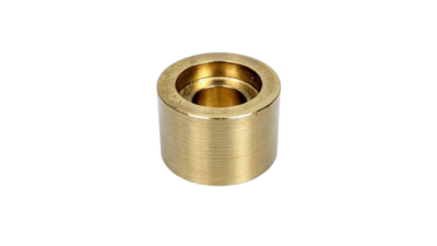 Mellemstykke messing. Ø24. 16 mm høj. M10,5 centerhul. Special del.