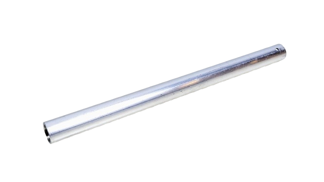 Aluminium mellemrør 220 mm. M14 gevind i ene ende. Ø16 Upoleret