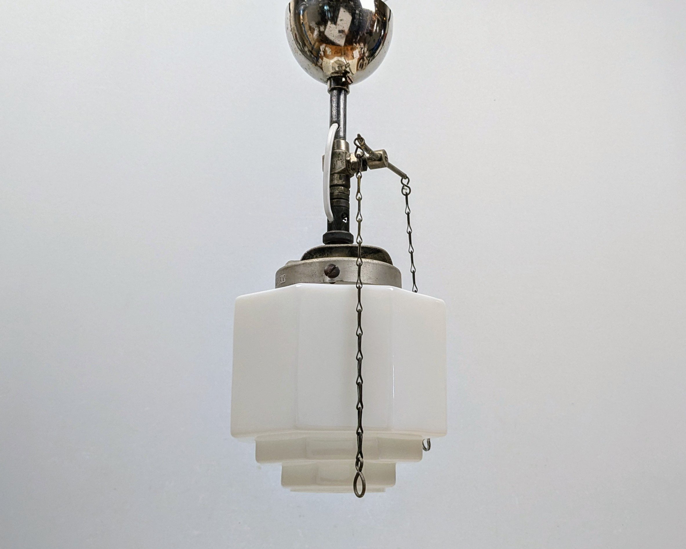 Sjælden vintage gas lampe fra 1950. Omlagt til el. Alt el er nyt. Ø17.