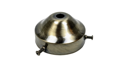 Glasholder til lampeglas med gribekant mellem 53-63 mm. Lakeret metal