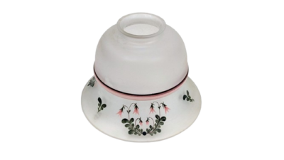 Svensk håndlavet lampeglas 1980. Franzen. Ø16,2. Gribekant 5,68 cm.