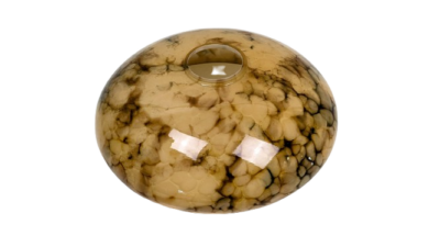 Antik lysekrone glas. Ø220 mm. Centerhul 47 mm. Højde 75 mm. Reservedel