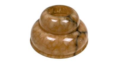 Antik lysekrone glas. Ø174 mm. Centerhul 61 mm. Højde 92 mm. Reservedel