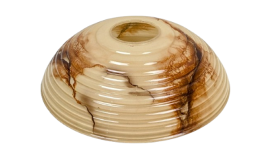 Antik lysekrone glas. Ø200 mm. Centerhul 47 mm. Højde 59 mm. Reservedel