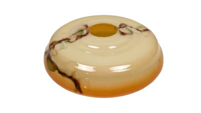 Antik lysekrone glas. Ø200 mm. Centerhul 45 mm. Højde 65 mm. Reservedel