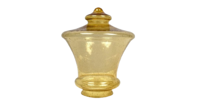 Vintage lampeglas. E.S.Horn 1970. Udendørslampe. Ø20. 24 cm høj.9,5 cm gribekant. Bobleglas.