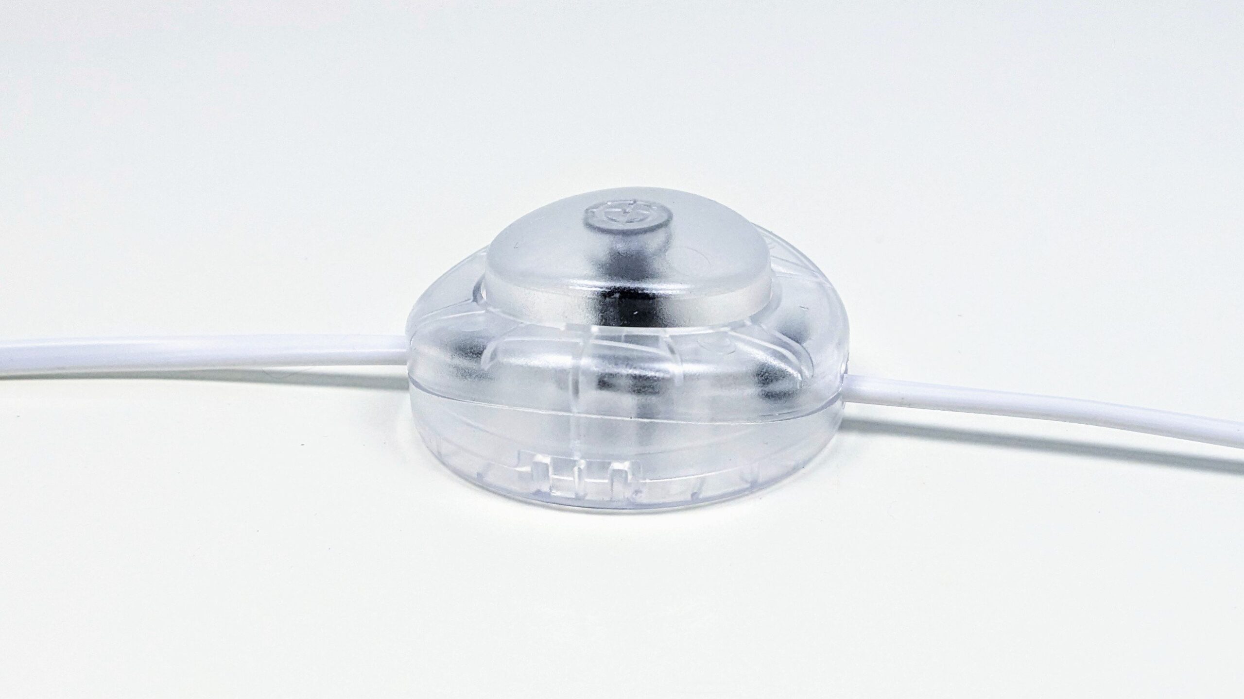 Fodafbryder transparent. Fod kontakt 1 polet afbryder. Til gulv og væglamper.