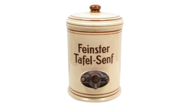Feinster Tafel-Senf dispenser. Antik. 6 kilo keramik. Pickup only.