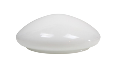 Strindberg kontor lampe kuppel glas. Advokat lampe. Ø30. Kant 22,3 cm. Højde 12. Ny. HVID