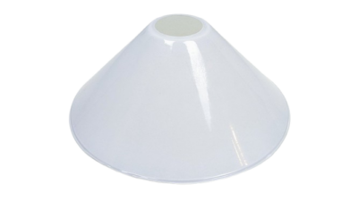 Skomager pendel glas. Moderne uden gribekant. Ø22. Højde 10 cm. Opalglas. Ny. 1980.