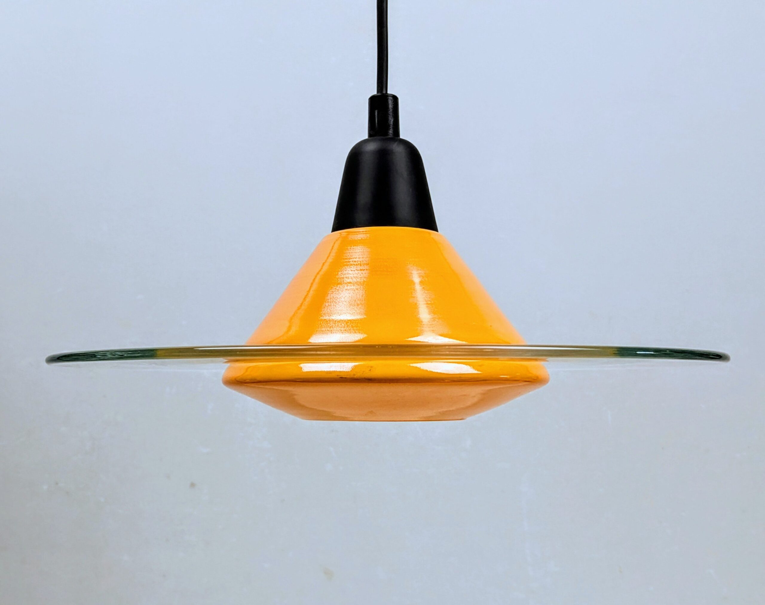 Lækker glas design lampe. Ø31. Møller redesign. Nyt el m.m - Billede 3