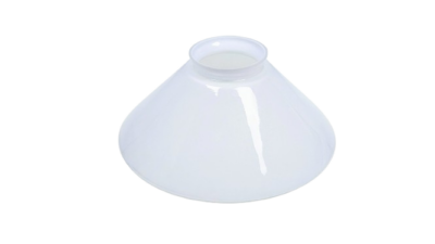 Skomager pendel glas. 58 mm gribekant. Ø17 cm. Højde 7 cm. Opalglas. Nye. 1980.