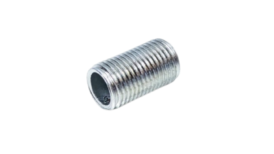 Nippelrør til lampe fatning M10 gevind. 18 mm. El forzinket. Stykpris. Lagervare. Læs mere