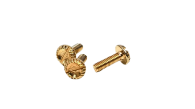 Vintage KOBBER fingerskruer til lampe glasholdere. M3 - 10 mm.