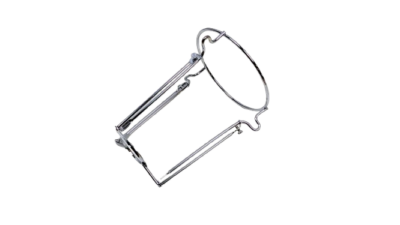 Skærm holder E14 (lille fatning). 28 mm. Forkromet
