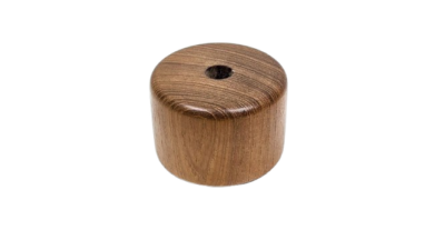 Egetræs pendeltop 1960. Ny. Håndlavet. Til lampeglas med centerhul.