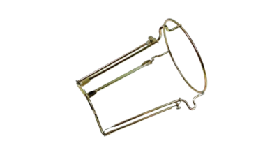 Skærm holder E14 (lille fatning). 28 mm. Formessing