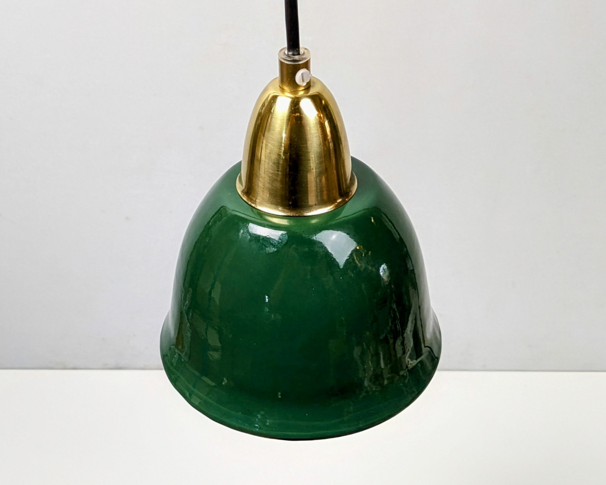 Møller redesign Nostalgia Lights. Grøn emalje og messing. Ø15. Alt er nyt. - Billede 2