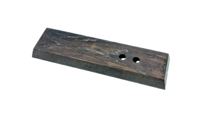 Bagplade vægplade 1960. Mørkbejdset EG til væglamper. Originalt Ubrugt. Dansk håndværk.